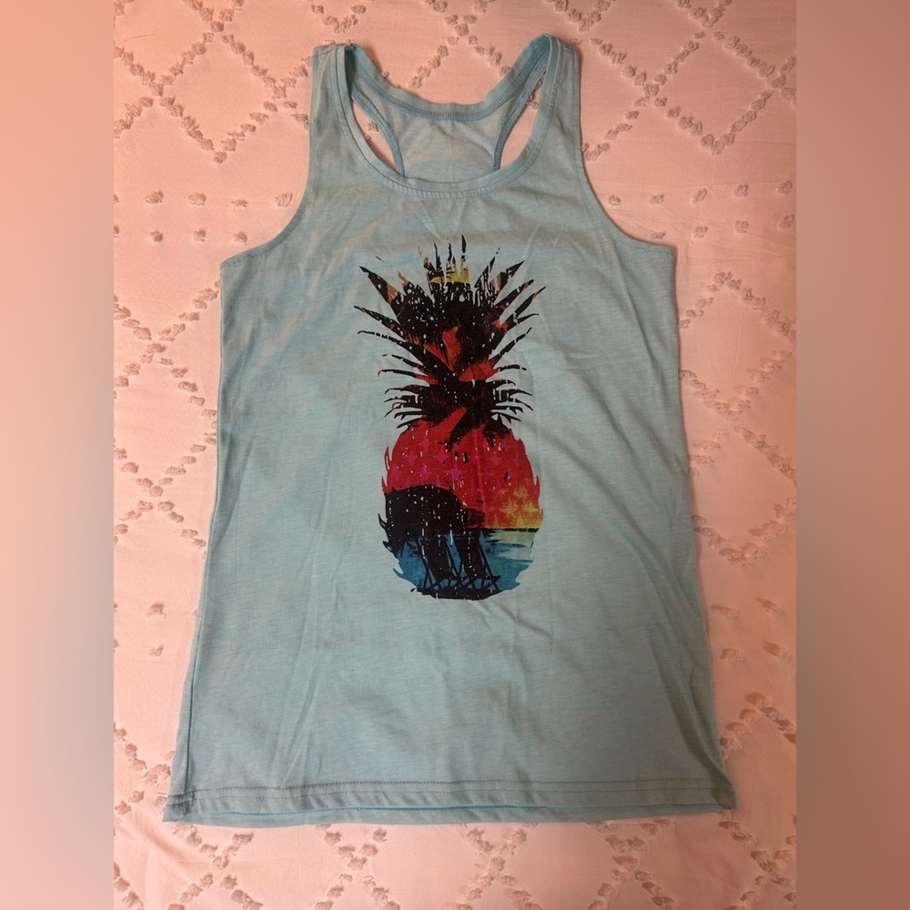 Graphic Pineapple Tank Top